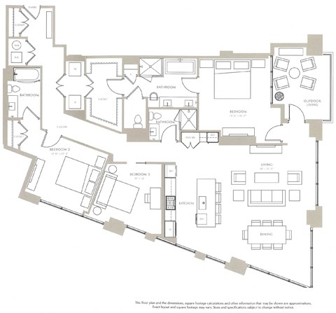 Dogwood II Floor Plan Dogwood II Floor Plan at The Sutton, Atlanta, Georgia